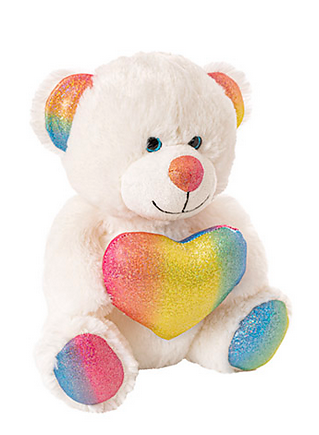 Rainbow Bear With Love Heart